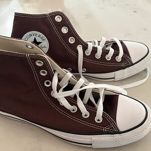 Women's Converse high tops - Size 10, brown, never worn